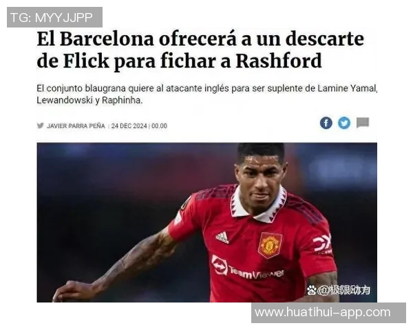 巴萨计划以3000万欧元买断拉什福德或与曼联展开谈判降低转会费用